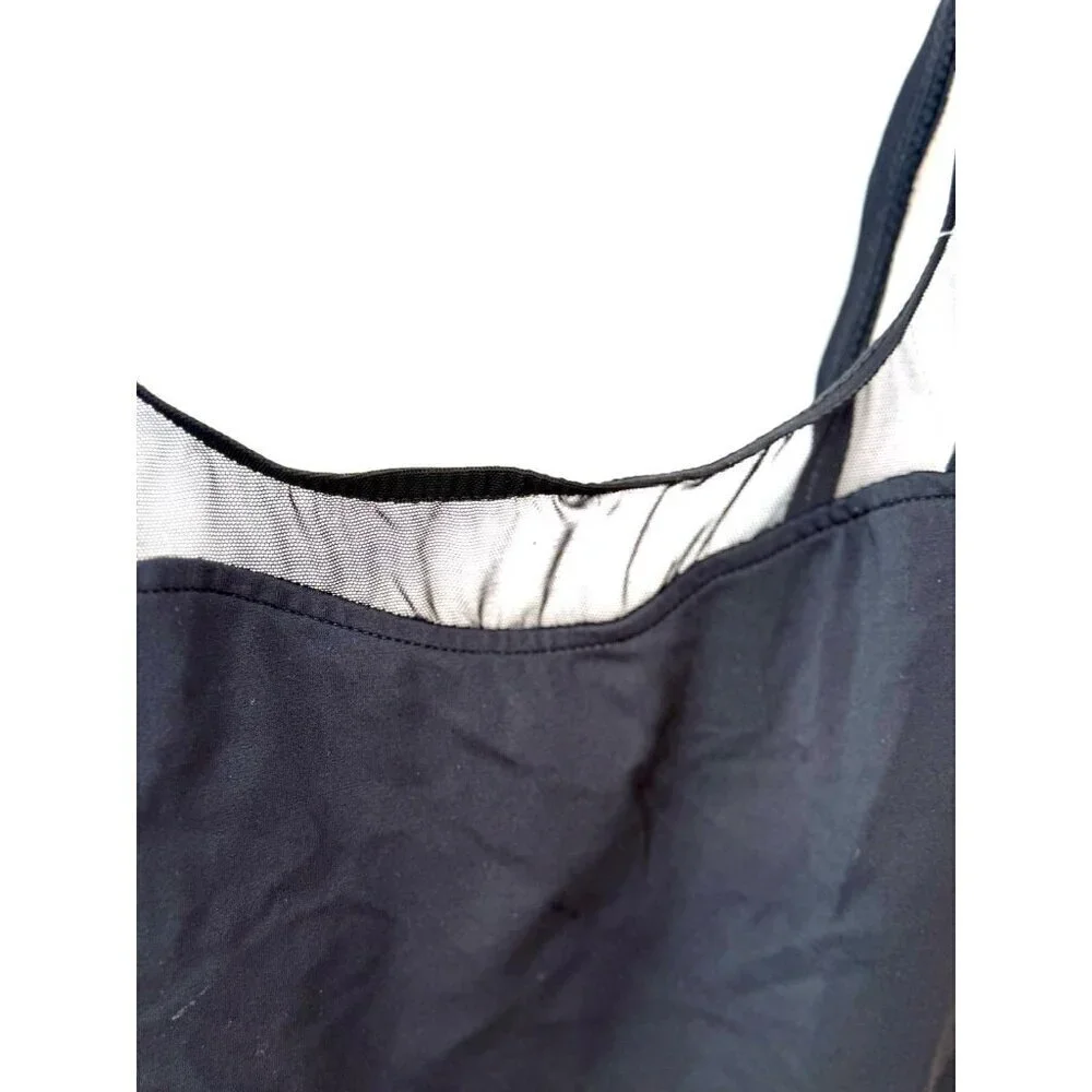 NWT Vintage Anne Klein for Sirena Swimsuit Black one Piece